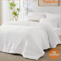 7Piece Hypoallergenic Seersucker Bedding Set AllSeason Comfort - YourGoods Online Shop