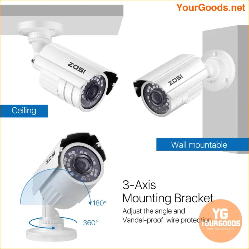 8 Channel ZOSI 5MP Outdoor Security System with 2TB - YourGoods Online Shop