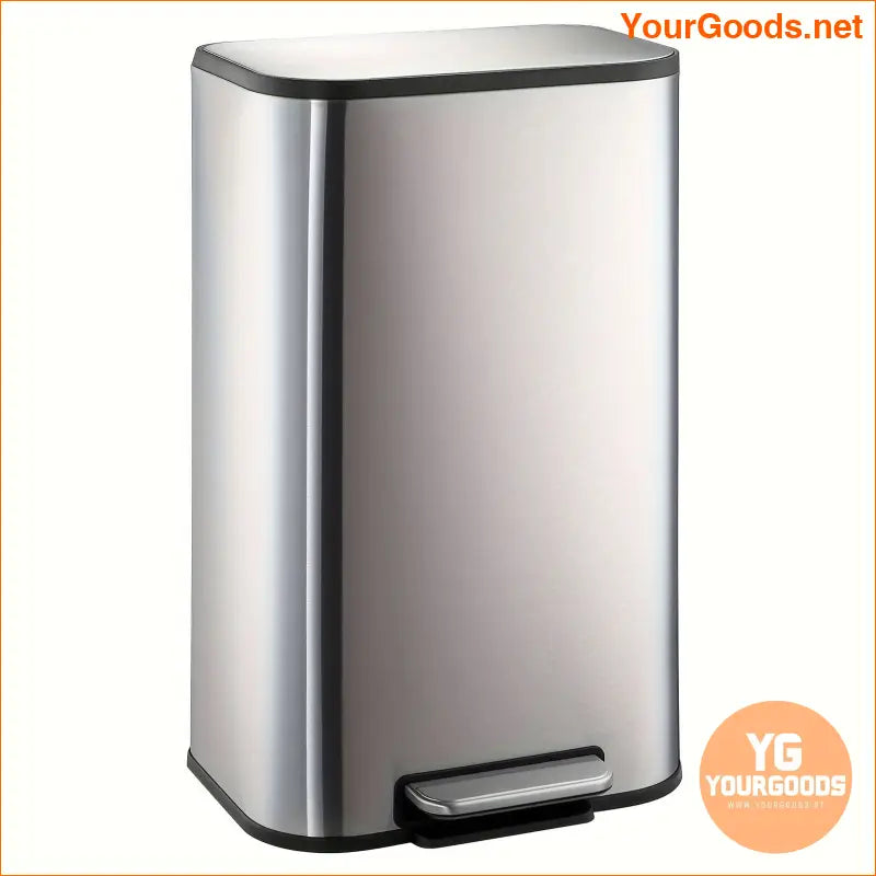 8 Gallon Stainless Steel StepOn Kitchen Trash Can - YourGoods Online Shop