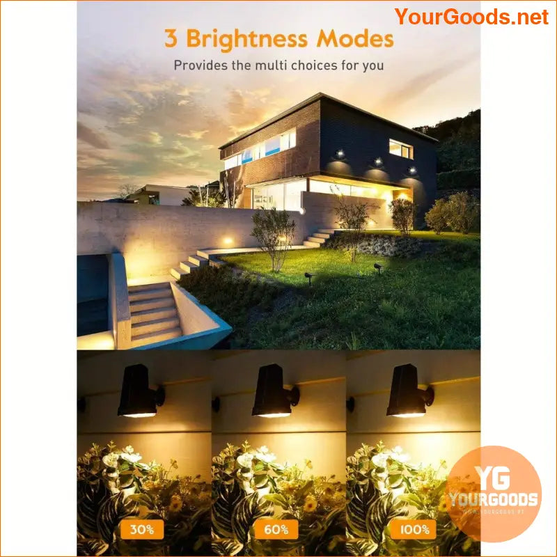 8 Pack Dual Color Solar Spot Lights with Remote Control - YourGoods Online Shop