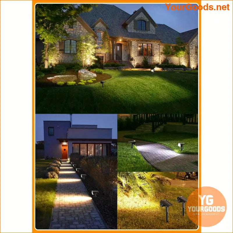 8 Pack Dual Color Solar Spot Lights with Remote Control - YourGoods Online Shop