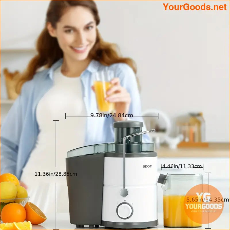 800W GDOR Centrifugal Juicer Wide Chute Dual Speed BPAFree - YourGoods Online Shop