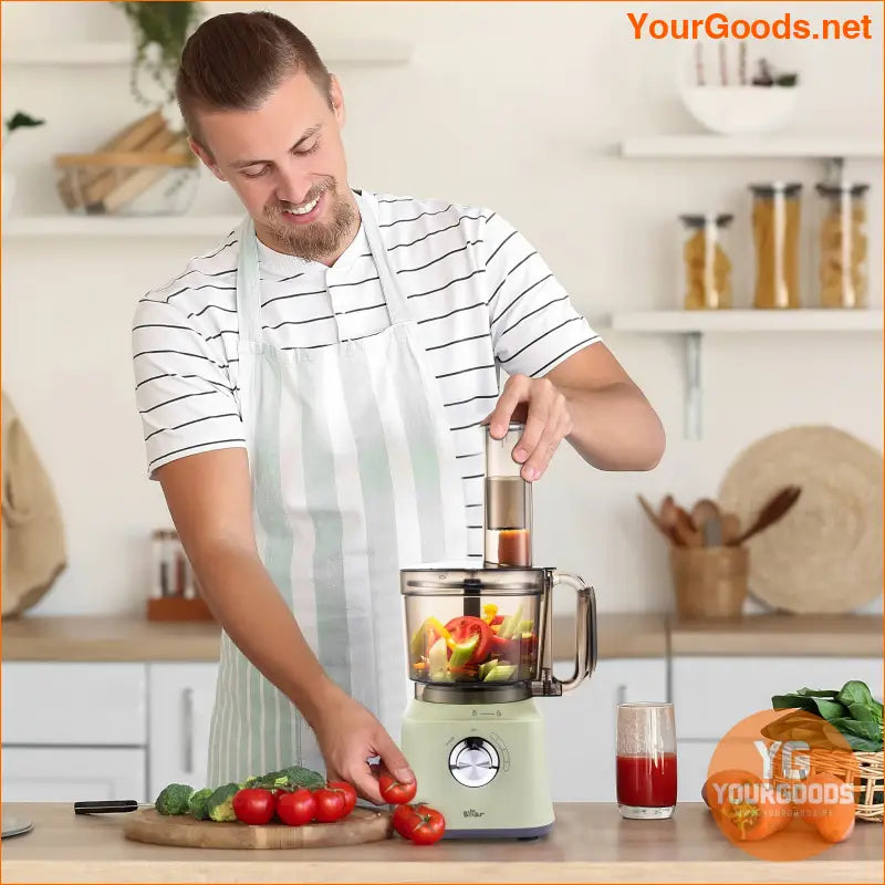 800W Multifunctional Food Chopper Grinder 8Cup Easyclean Bowl