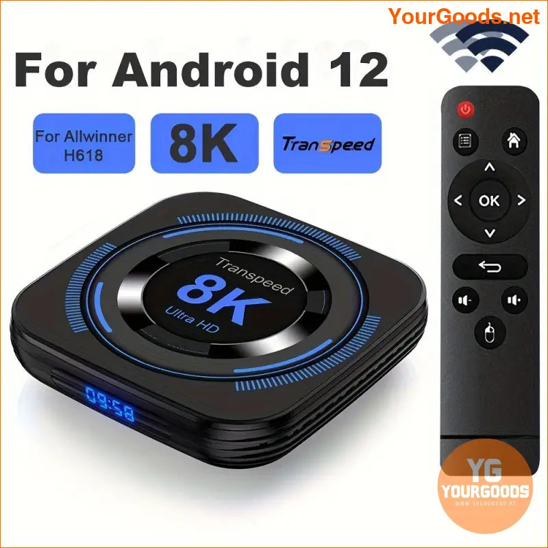 8K Ultra HD Android TV Box Voice Control Dual WiFi - YourGoods Online Shop