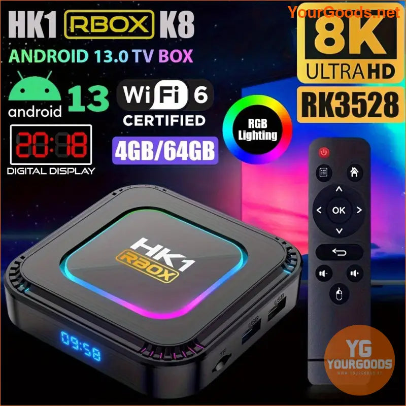 8K UltraHD Android 13 Smart TV Box 128GB - YourGoods Online Shop