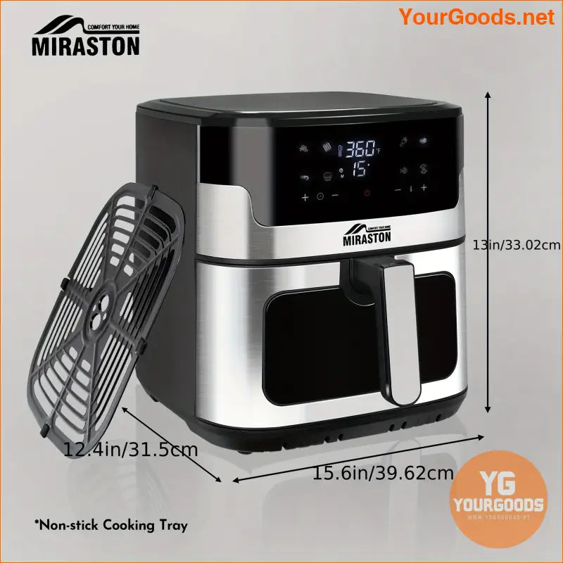 8L Touchscreen Air Fryer Multifunctional 8in1 Cooking Black - YourGoods Online Shop