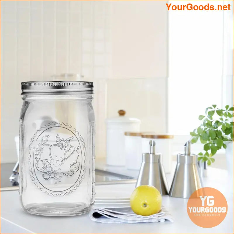 9 Pack 32oz Wide Mouth Mason Jars with Lids - YourGoods Online Shop