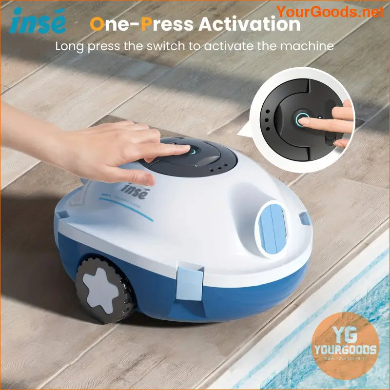 90 Minute INSE Cordless Robotic Pool Cleaner App Controlled Self Parking - YourGoods Online Shop