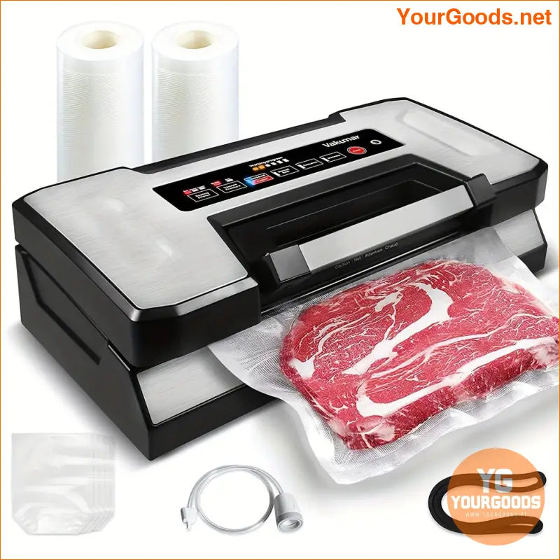 90Kpa Vacuum Sealer Set MultiMode Builtin Cutter LED Display - YourGoods Online Shop