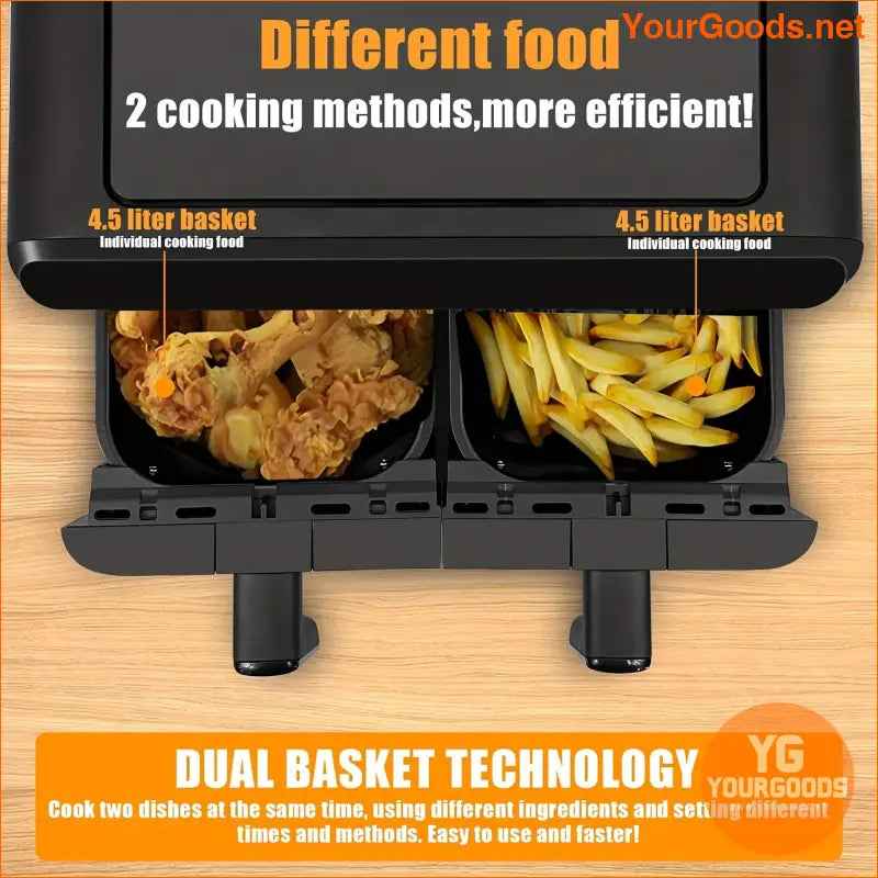 9L DualZone Family Air Fryer Oven with Recipes - YourGoods Online Shop