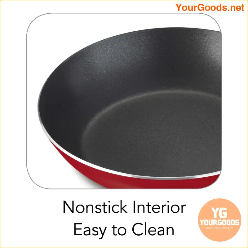 9Piece Red NonStick Cookware Set Durable Easy Clean - YourGoods Online Shop