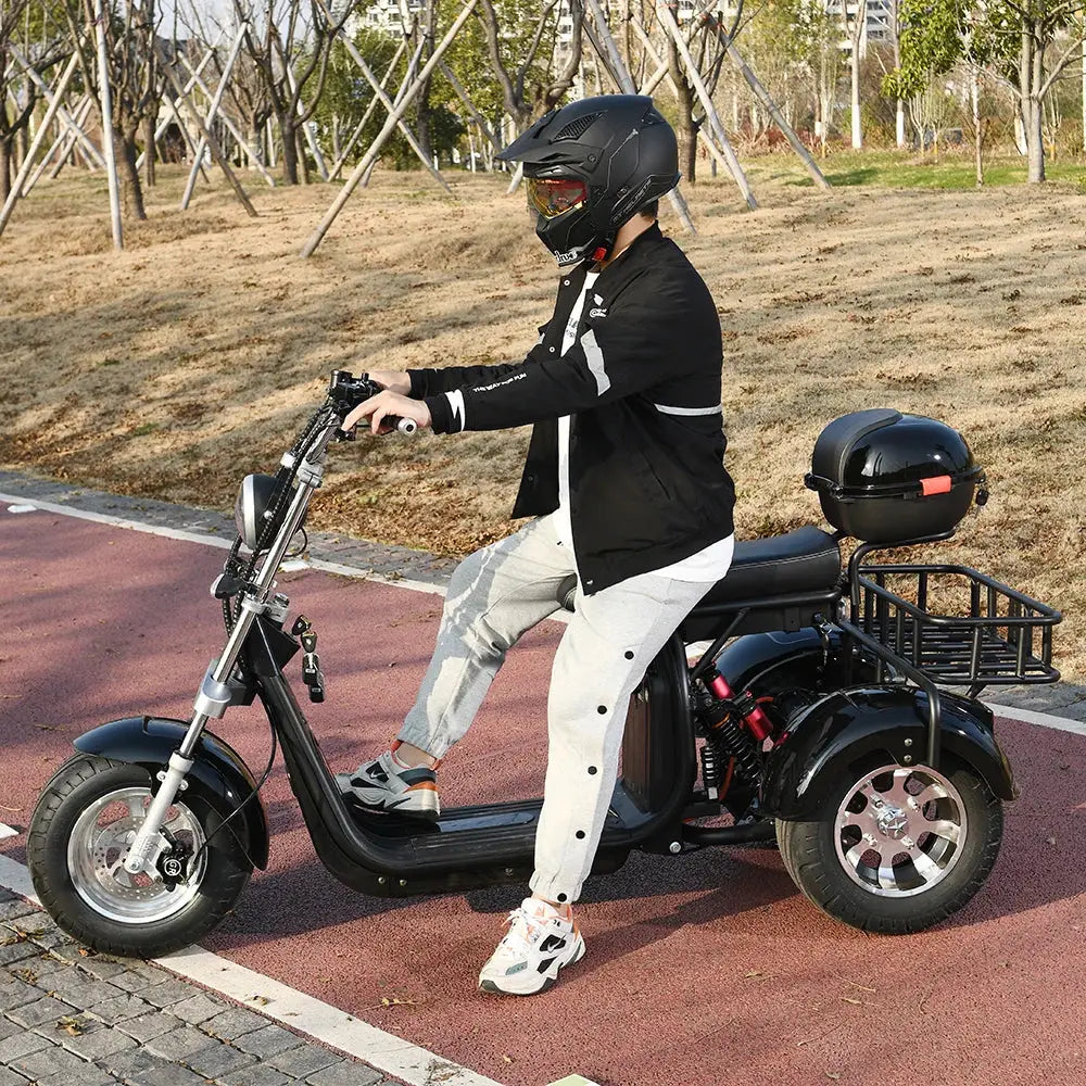 Scooter elétrica para adultos Citycoco de 3 rodas de alta potência de 2000 W