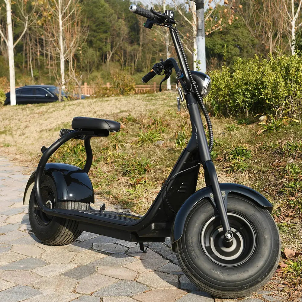 Poderosa scooter elétrica Citycoco 2000W com bateria removível