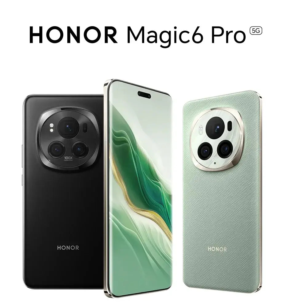 Smartphone Original HONOR Magic6 Pro Global Version Snapdragon 8 Gen 3 120HZ 6.8’’ Quad-Curved 180MP Camera 5600mAh