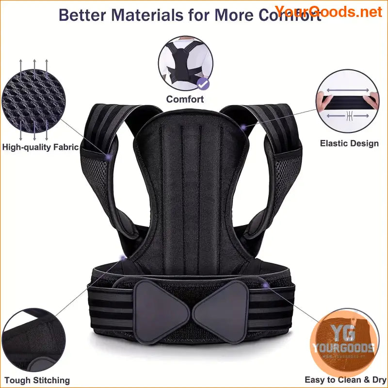 Adjustable Back and Shoulder Posture Corrector for All - YourGoods Online Shop