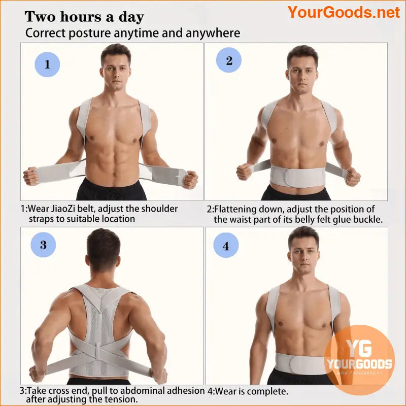 Adjustable Back and Spine Posture Correction Belt - YourGoods Online Shop