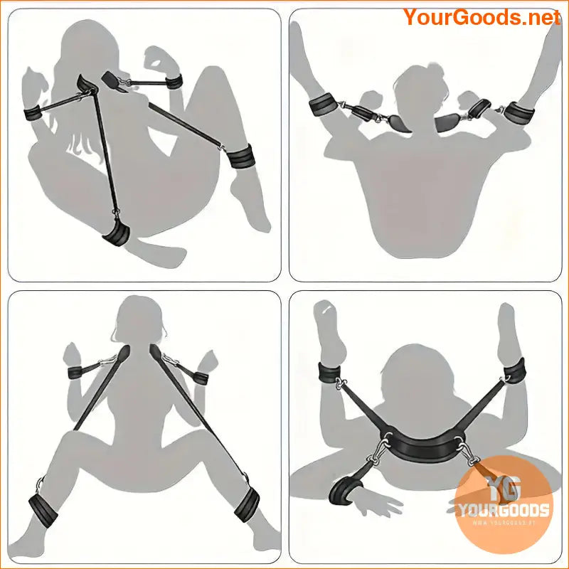 Adjustable BDSM Hand and Foot Bondage Strap Set - YourGoods Online Shop