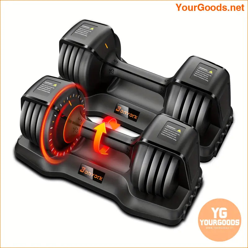 Adjustable Cast Iron Dumbbells Ergonomic Space Saving Full Body Workout - YourGoods Online Shop