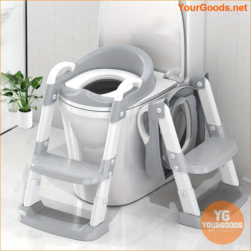 Adjustable Foldable Potty Training Seat with Non-Slip Steps - YourGoods Online Shop