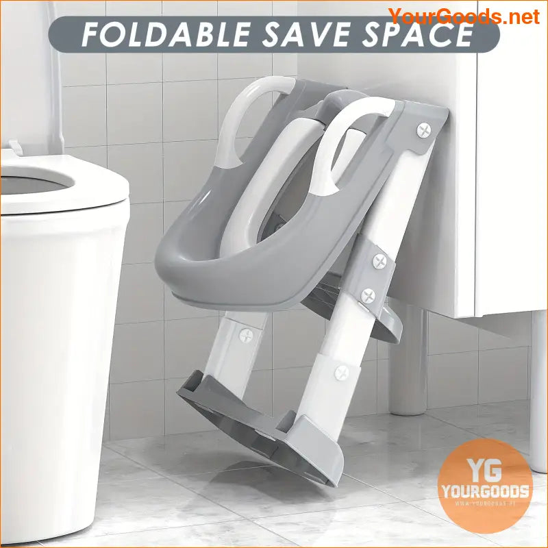 Adjustable Foldable Potty Training Seat with Non-Slip Steps - YourGoods Online Shop