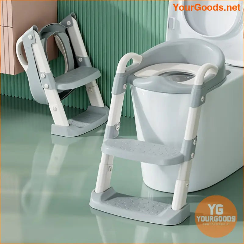 Adjustable Foldable Potty Training Seat with Non-Slip Steps - YourGoods Online Shop