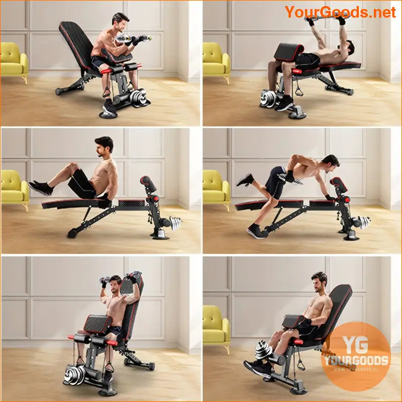 Adjustable Foldable Weight Bench for FullBody Workouts - YourGoods Online Shop