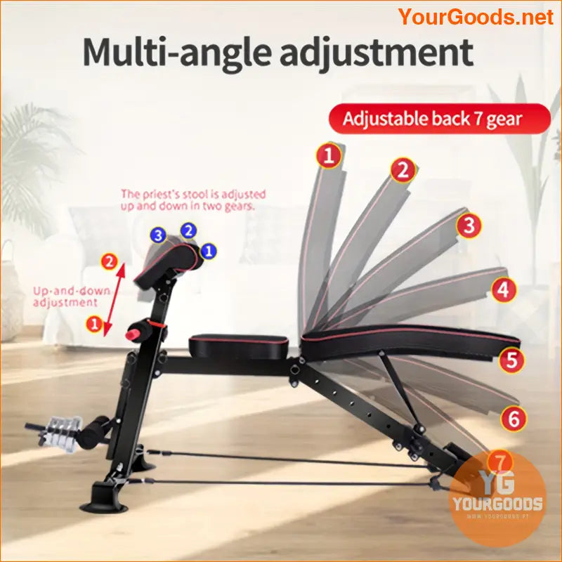 Adjustable Foldable Weight Bench for FullBody Workouts - YourGoods Online Shop