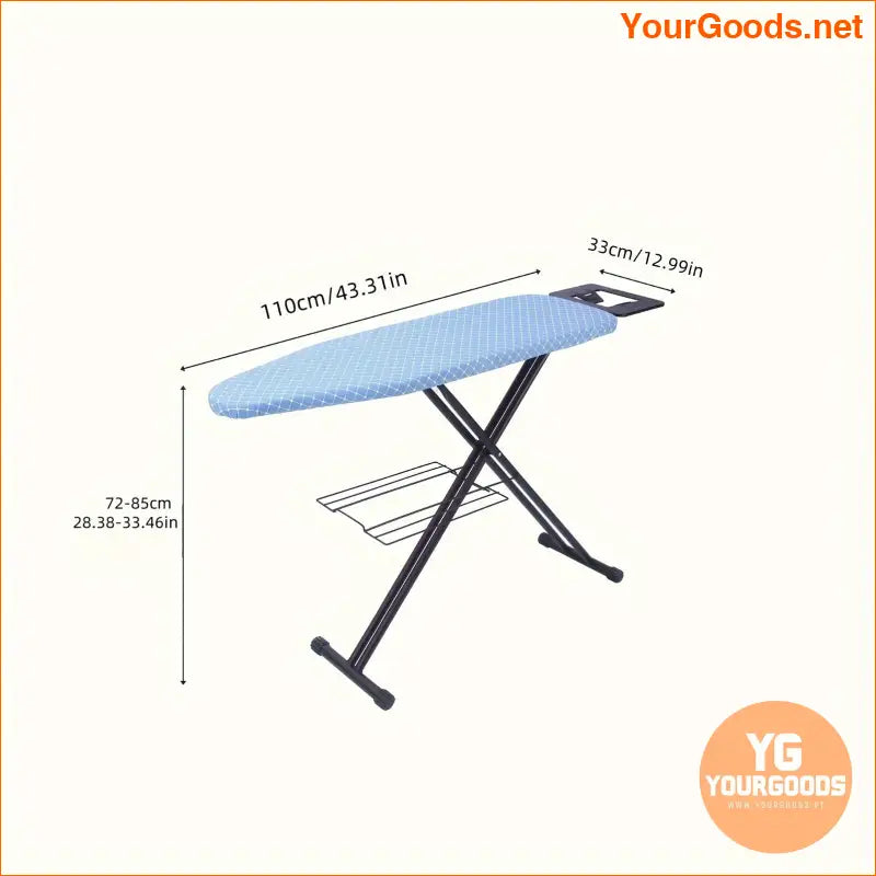 Adjustable Height Ironing Board with Geometric Cover - YourGoods Online Shop