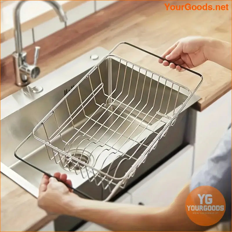 Adjustable Retractable Stainless Steel Sink Drain Basket - YourGoods Online Shop