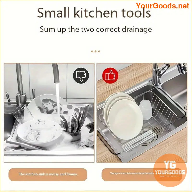 Adjustable Retractable Stainless Steel Sink Drain Basket - YourGoods Online Shop