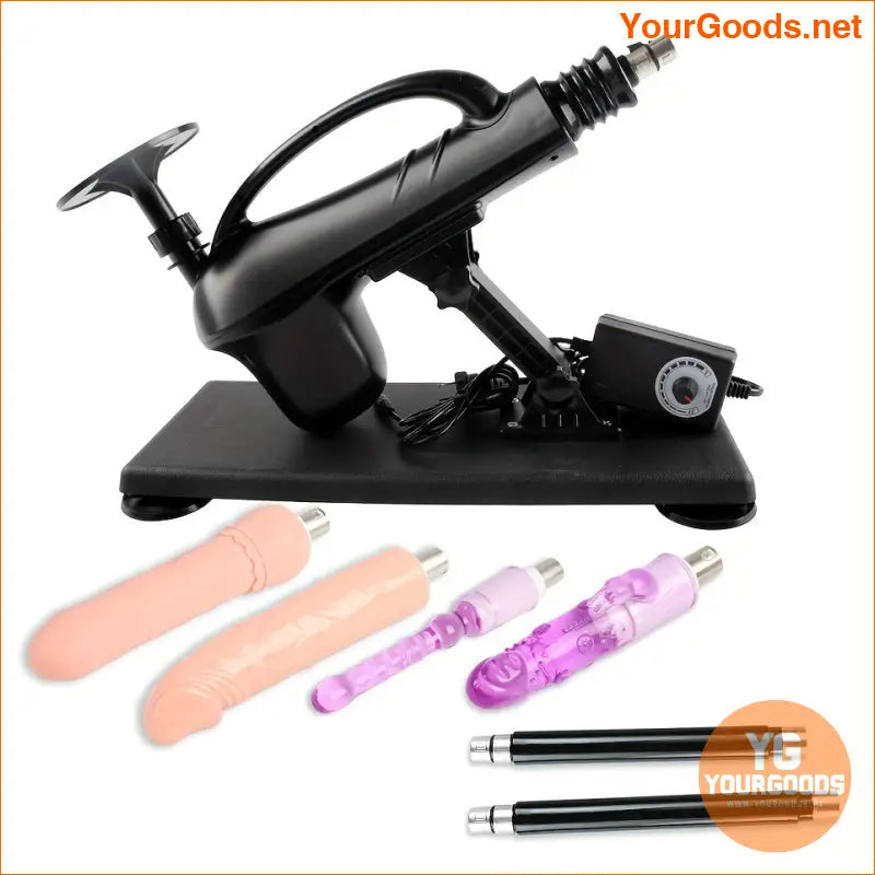 Adjustable Sex Machine with Multiple Attachments for Men Women - YourGoods Online Shop