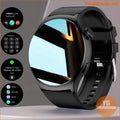 Advanced Black Silicone Smartwatch with Wireless Calling Fitness Tracker - YourGoods Online Shop