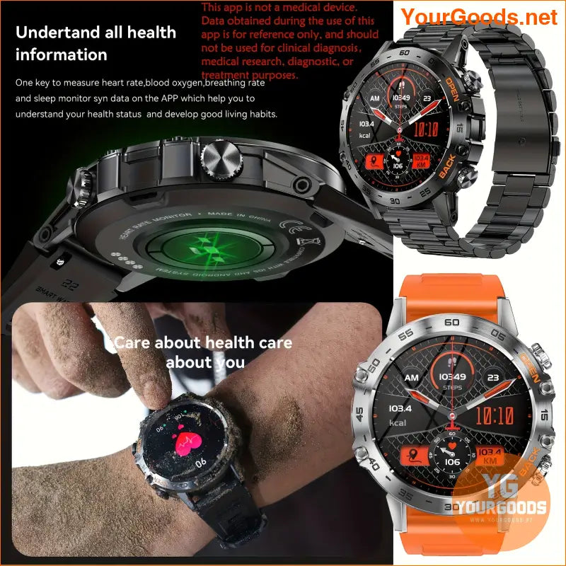 Advanced Mens Smart Watch with Call Fitness Tracker - YourGoods Online Shop