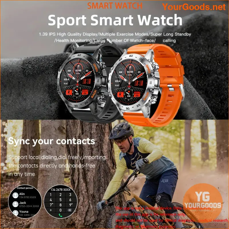 Advanced Mens Smart Watch with Call Fitness Tracker - YourGoods Online Shop