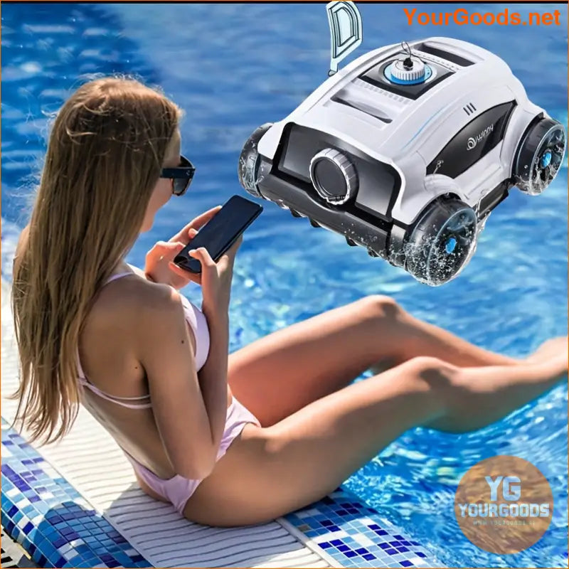 Advanced Robot Pool Vacuum Effortless 130Minute Cleaning Power - YourGoods Online Shop