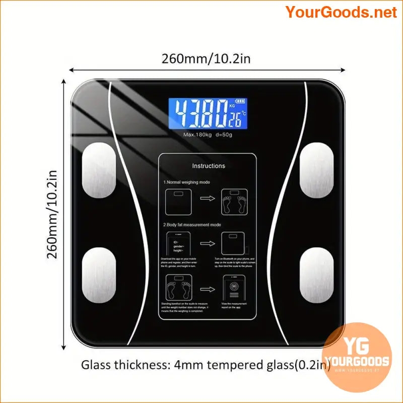 Advanced Smart Body Fat Scale Wireless Health Tracker - YourGoods Online Shop