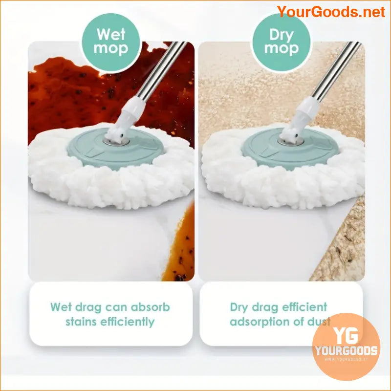 All-in-One Spin Mop & Bucket Set for Easy Cleaning - YourGoods Online Shop