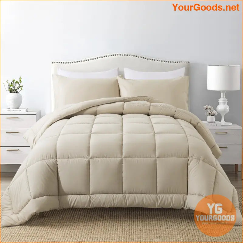 AllSeason Hypoallergenic Down Alternative Comforter Set 3 Pieces - YourGoods Online Shop