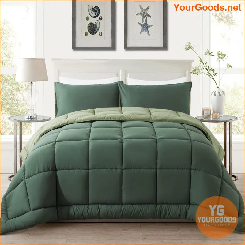 AllSeason Hypoallergenic Down Alternative Comforter Set 3 Pieces - YourGoods Online Shop