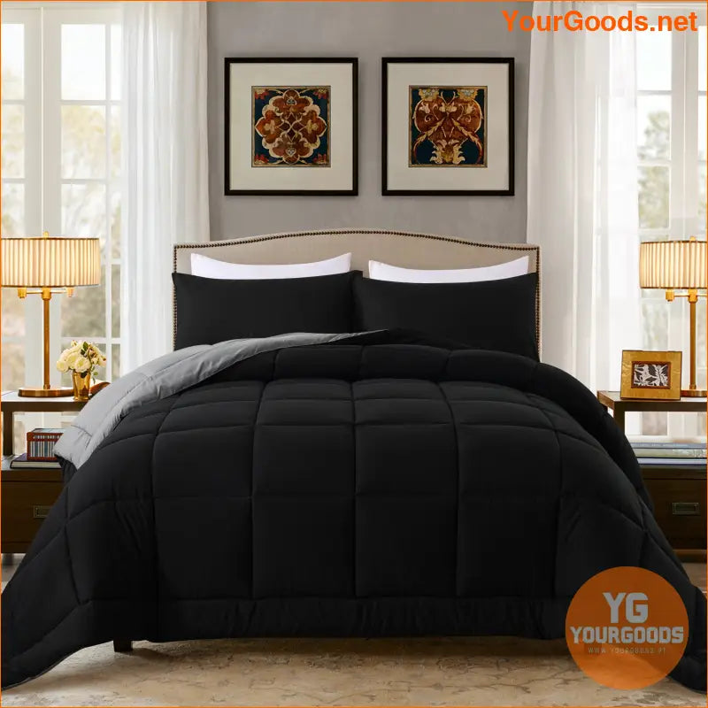 AllSeason Hypoallergenic Down Alternative Comforter Set 3 Pieces - YourGoods Online Shop