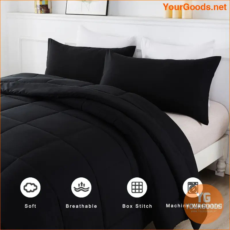 AllSeason Hypoallergenic Down Alternative Comforter Set 3 Pieces - YourGoods Online Shop