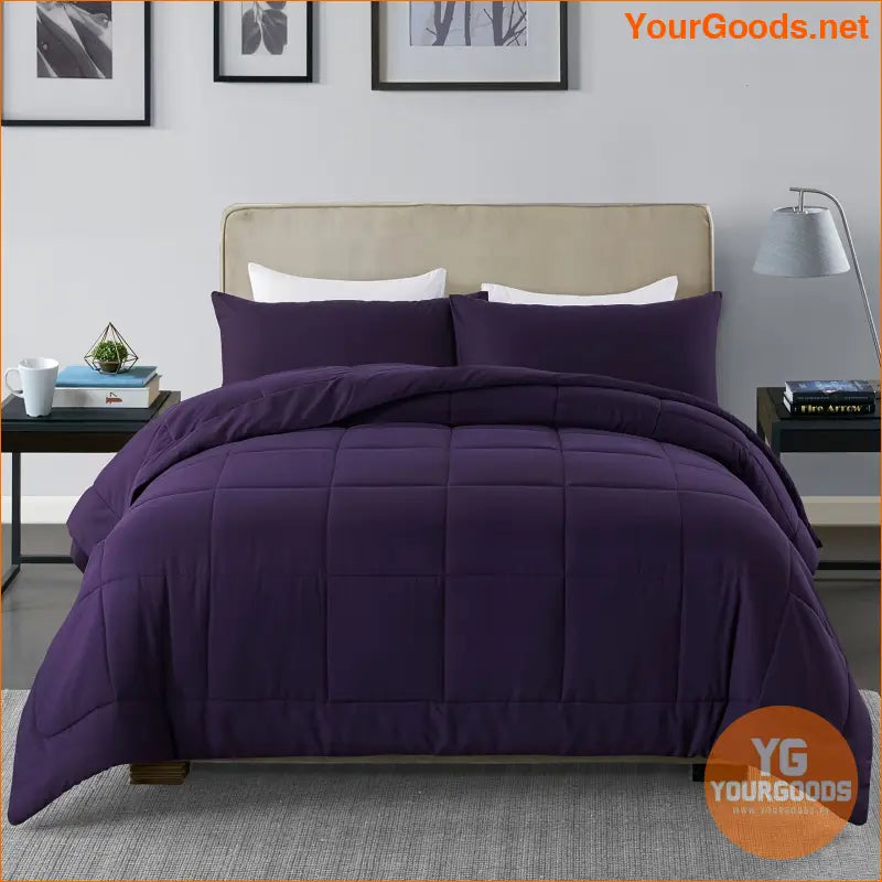 AllSeason Hypoallergenic Down Alternative Comforter Set 3 Pieces - YourGoods Online Shop