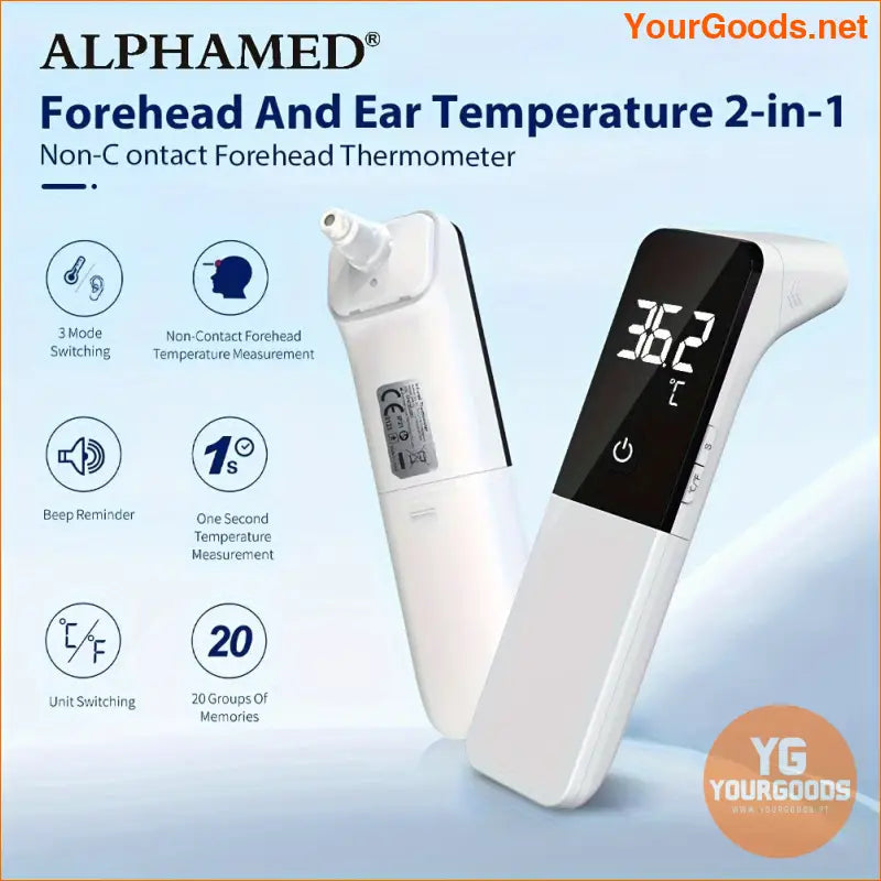 Alphamed Ufr102 Digital Infrared Thermometer Non Contact Forehead Ear - YourGoods Online Shop