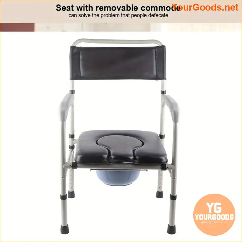 Aluminum Alloy Adult Bedside Commode Toilet Chair - YourGoods Online Shop