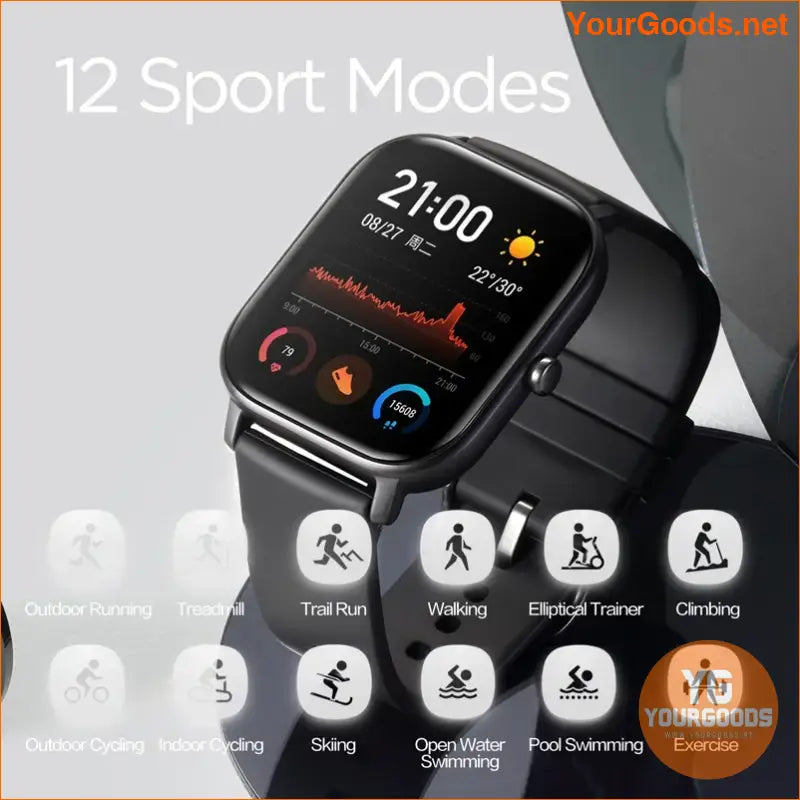 Amazfit GTS Waterproof Smartwatch with Music Control and Sports Tracking - YourGoods Online Shop