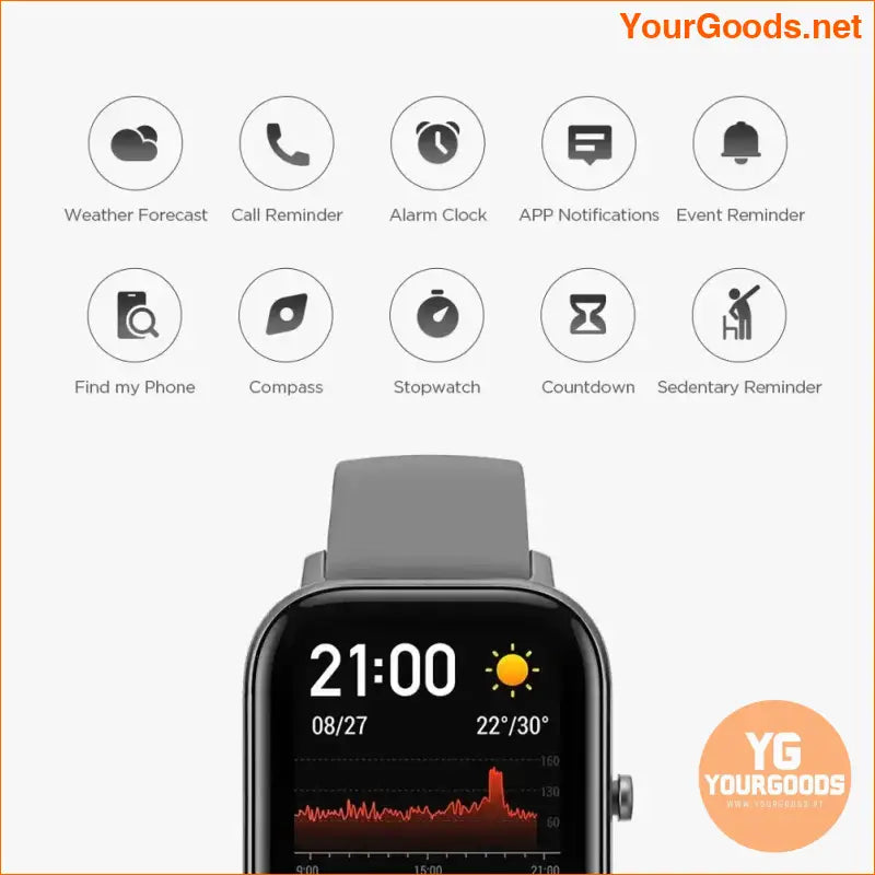 Amazfit GTS Waterproof Smartwatch with Music Control and Sports Tracking - YourGoods Online Shop