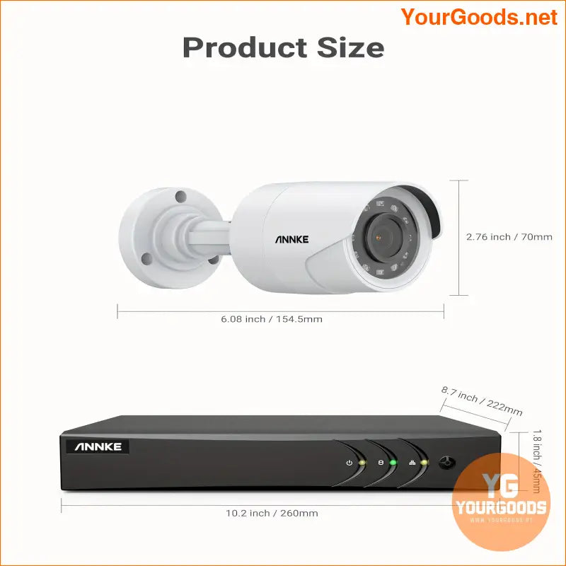 ANNKE 8 Channel 3K Lite AI Security Camera System - YourGoods Online Shop