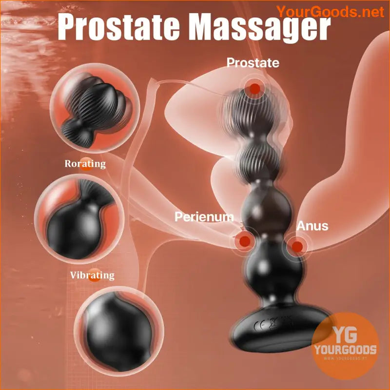 AppControlled Beaded Prostate Massager for Couples - YourGoods Online Shop