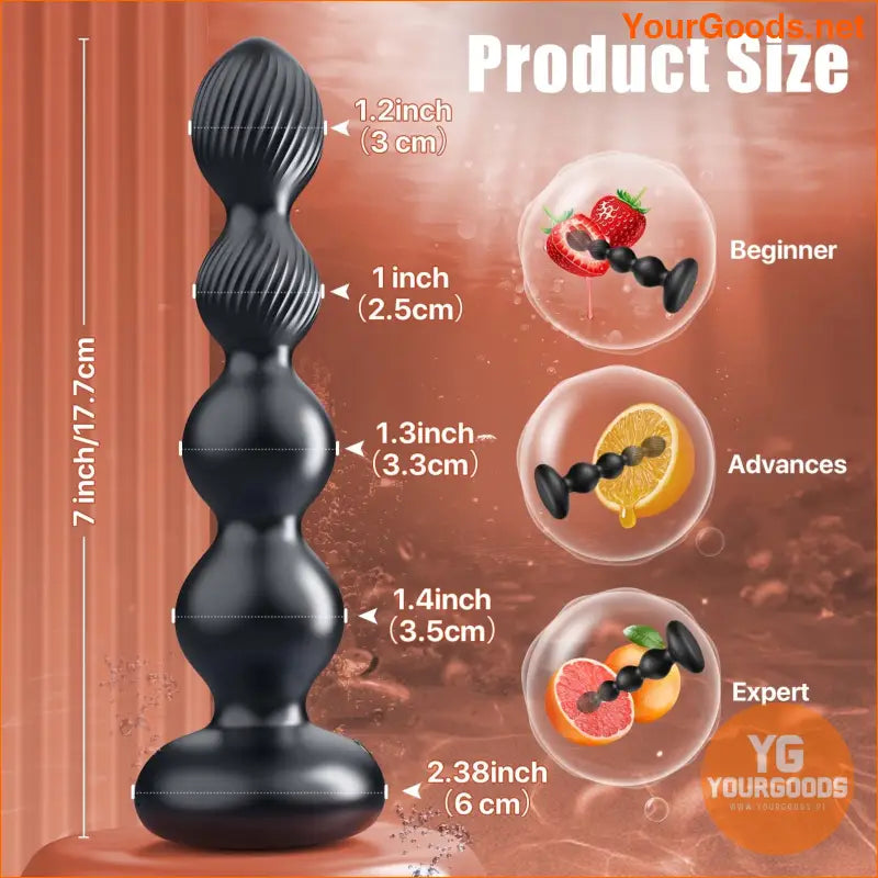 AppControlled Beaded Prostate Massager for Couples - YourGoods Online Shop