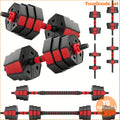 ARVAKOR 66LB Adjustable Dumbbell Barbell Set Red - YourGoods Online Shop